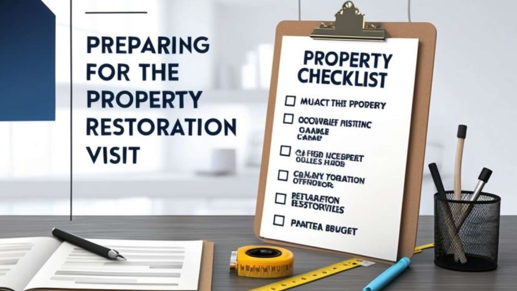 Preparing for a Property Restoration Visit: A Checklist